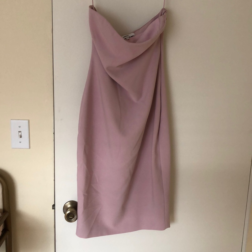 Strapless sweat heart  likely dress